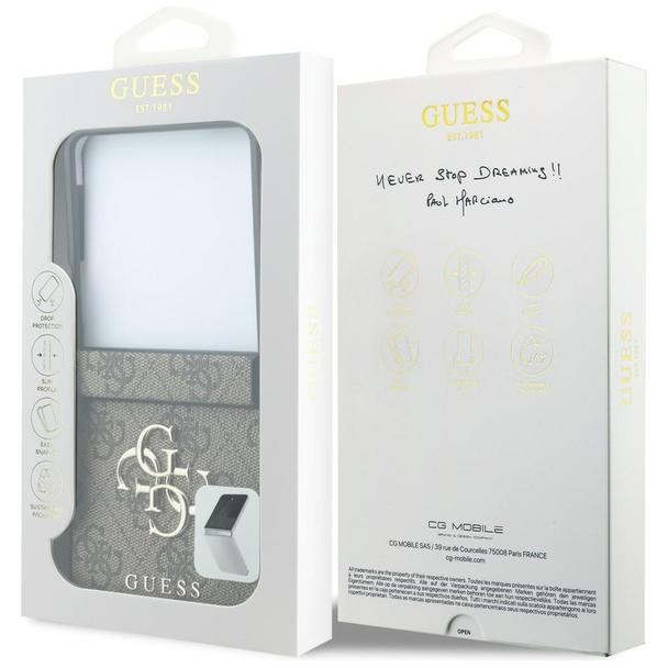 GUESS futerał do SAMSUNG GALAXY Z FLIP 8 (4G Big Logo) brązowy
