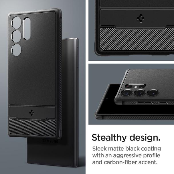 SPIGEN futerał RUGGED ARMOR do SAMSUNG S23 Ultra matte black