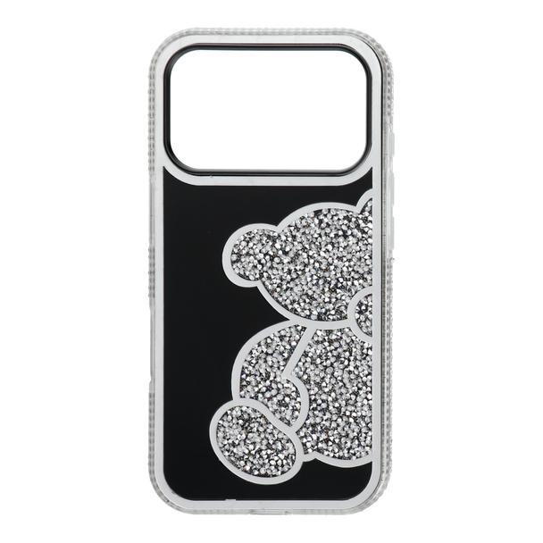 Etui na iPhone 18 Pro Max / 17 Pro Max Teddy Bear srebrne