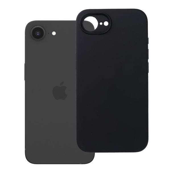 Etui na iPhone 16e (SE 4 2025) / 17e Silicone 2mm (camera protection) czarne