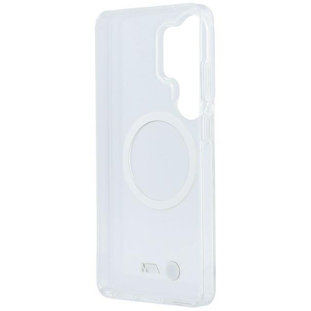 BMW futerał do SAMSUNG S26 Ultra BMHMS26L25HSMLKT (Magnetic IML Shockproof W/ Metal Logos) transparentny