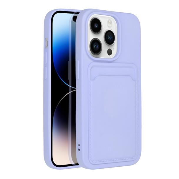 Futerał do iPhone 14 PRO Card Case fioletowy