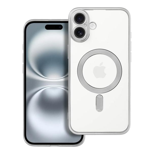 Futerał do iPhone 16 PLUS Electro Mag Cover zgodny z MagSafe srebrny