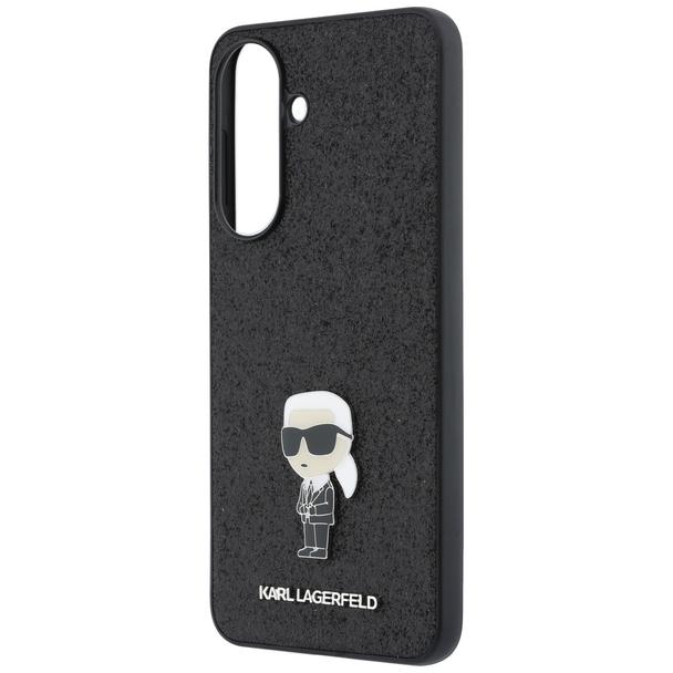 KARL LAGERFELD futerał do SAMSUNG A57 KLHCSA57GKNPSK (Fixed Glitter Ikonik Logo Metal Pin) czarny