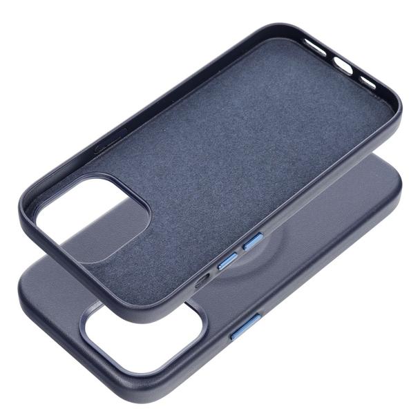 ROAR futerał LEATHER MAG kompatybilny z MagSafe do IPHONE 14 Pro Max Granatowy