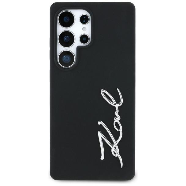 KARL LAGERFELD futerał do SAMSUNG S25 Ultra KLHCS25LSCMSMVK (Silicone Sign Metal Logo) czarny