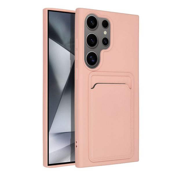 Futerał do Samsung S24 ULTRA Card Case różowy