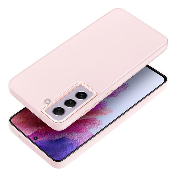 Futerał do Samsung S21 FE Frame pudrowy róż