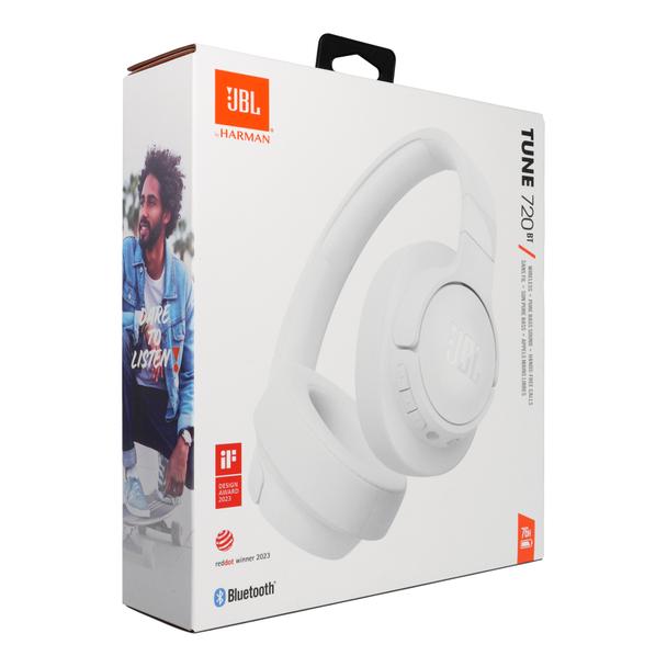 Słuchawki bezprzewodowe nauszne JBL Tune 720BT białe