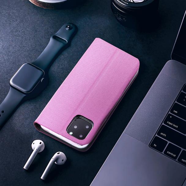 Etui z klapką na Samsung A35 5G Sensitive Book różowe