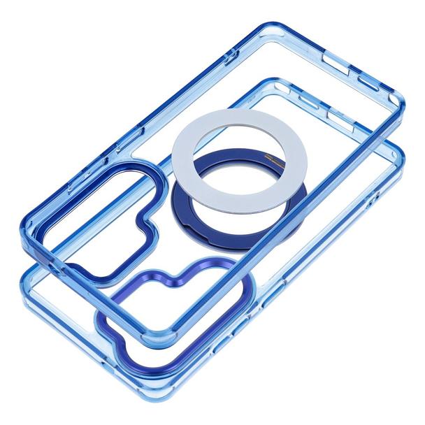 Etui na Samsung S26 Ultra Frame Circle Stand zgodne z MagSafe granatowe