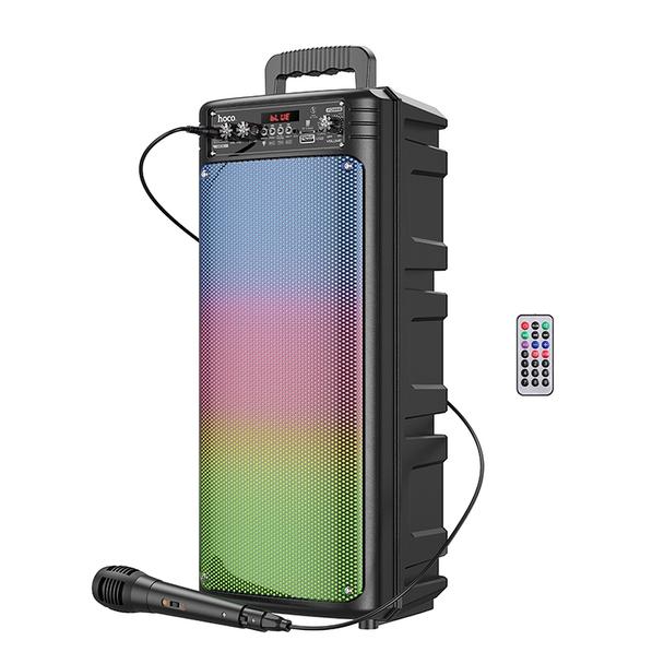 Zestaw do karaoke bluetooth 2 x 10W 3h Hoco BS52 czarny