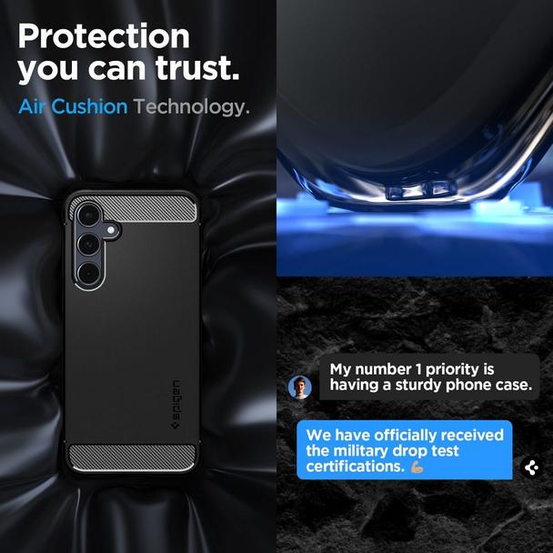 SPIGEN futerał RUGGED ARMOR do SAMSUNG A55 5G matte black