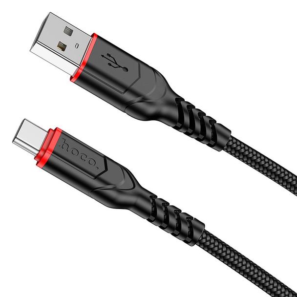 Kabel USB A do USB C Hoco 3A 3 m X59 czarny