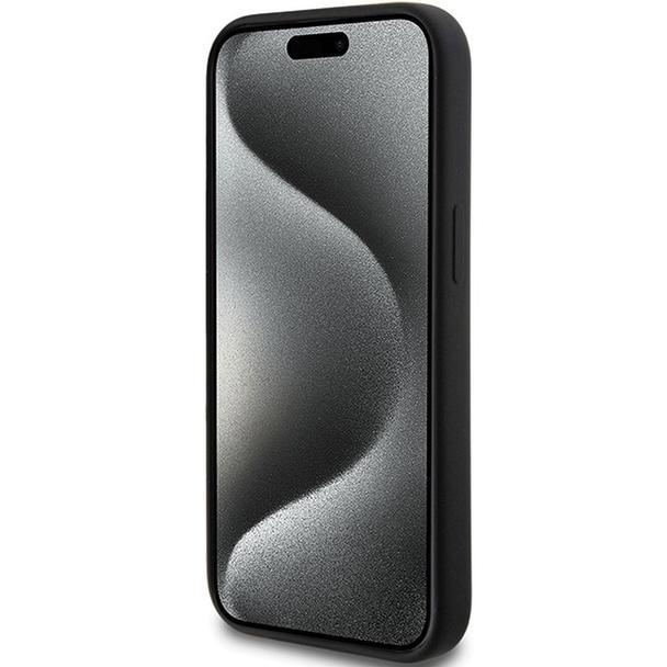KARL LAGERFELD futerał do IPHONE 15 KLHCP15SSKSBMCK (Silicone Karl Script Logo) czarny