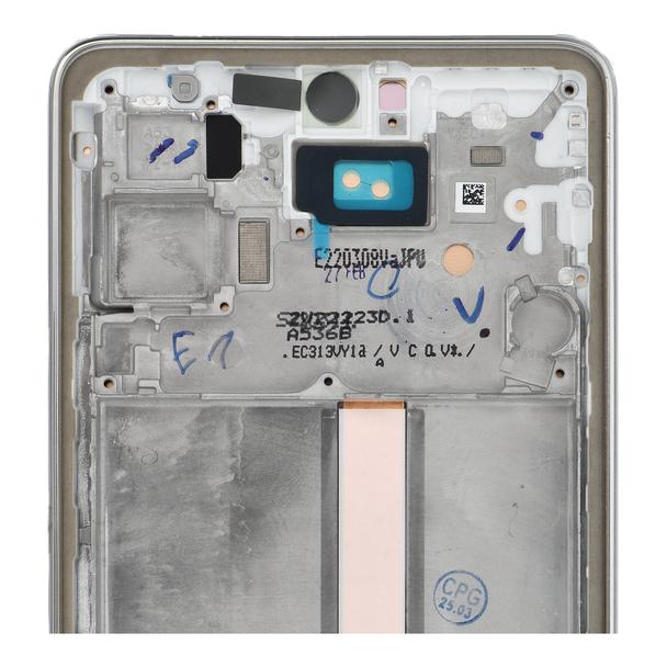 Wyświetlacz LCD do SAMSUNG A53 A536 HARD OLED z ramką srebrny