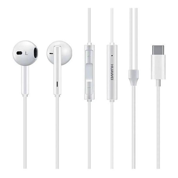 Oryginalne Słuchawki przewodowe douszne USB C Huawei CM33 bulk białe