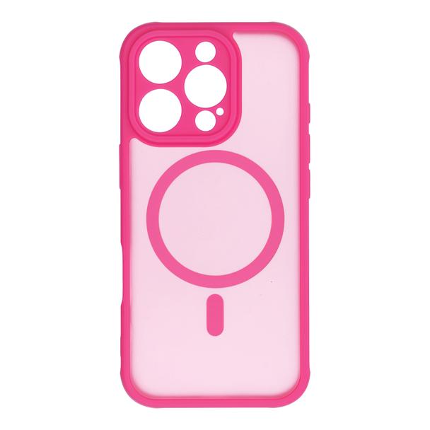Futerał do iPhone 16 PRO Full Matte Mag Cover zgodny z MagSafe różowy