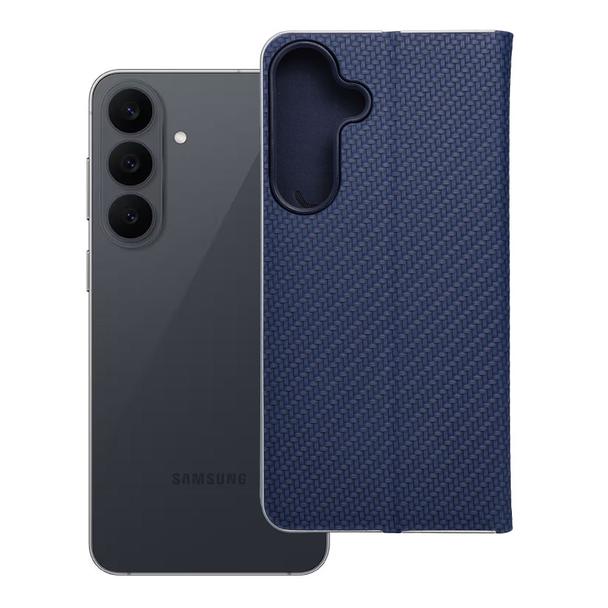 Etui z klapką na Samsung S26 FE Luna Book Carbon niebieskie