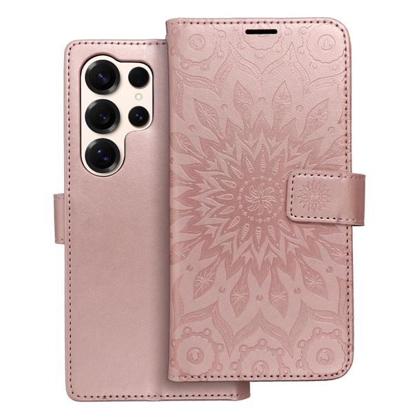 Etui z klapką na Samsung S25 ULTRA Mezzo Book mandala złoto-różowe