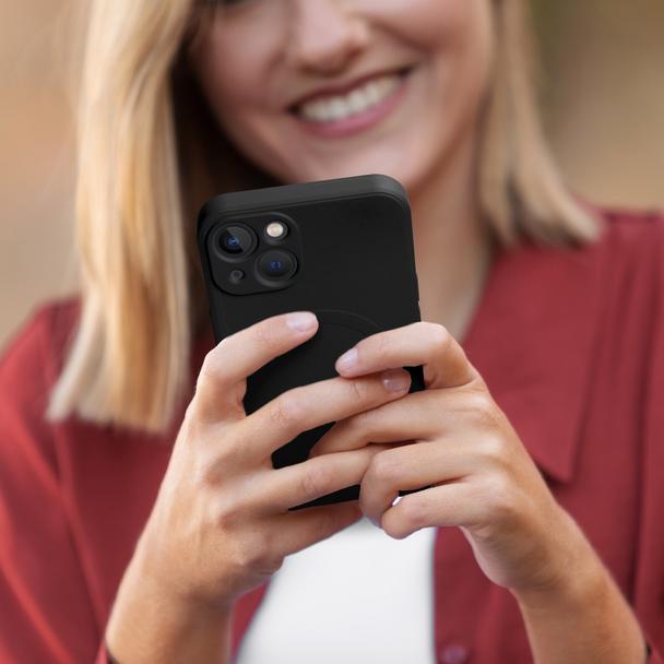 Etui na Samsung S26 FE Silicone Mag Cover zgodne z MagSafe (camera protection) czarne
