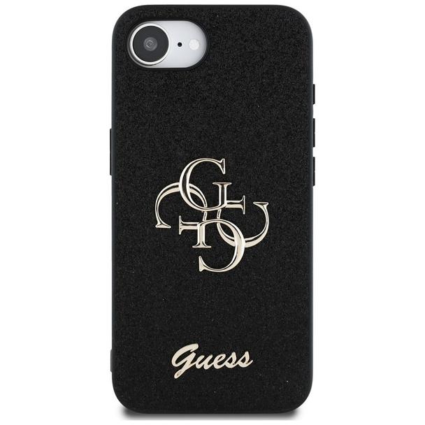 GUESS futerał do IPHONE 16e (SE 4 2025) GUHCPSE4HG4SGK (Fixed Glitter Big 4G) czarny