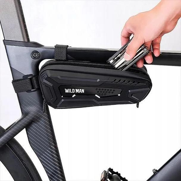 WILDMAN sakwa rowerowa pod ramę na zamek 1L M40 czarna
