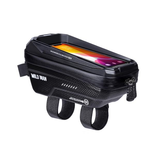 WILDMAN sakwa rowerowa na ramę na zamek 1,2L (4" - 7") MS66 czarna