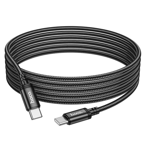 Kabel USB C do USB C Hoco PD 3A 60W 3 m X91 czarny