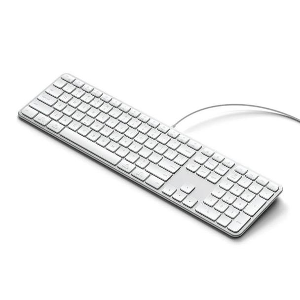 Klawiatura przewodowa USB A/USB C QWERTY Dual (Mac/Windows) Satechi Slim LX3 Wired szara
