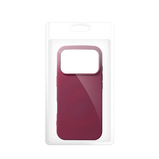 Etui na iPhone 18 Pro / 17 Pro Silicone burgundowy