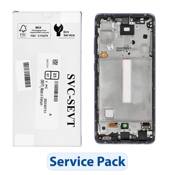 ServicePack Wyświetlacz LCD SAMSUNG  A52S 5G A528B GH82-26861C Purple