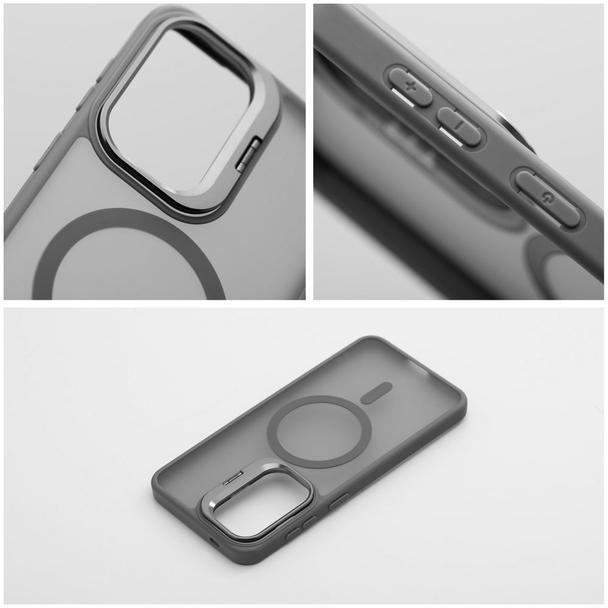 Etui na Samsung A57 Forcell F-Protect Shadow Stand Premium zgodne z MagSafe szary 0INT