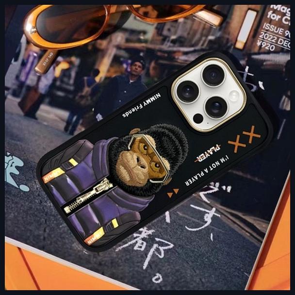NIMMY futerał COOL&CUTE 2.0 Monkey do IPHONE 16 Pro Max czarny