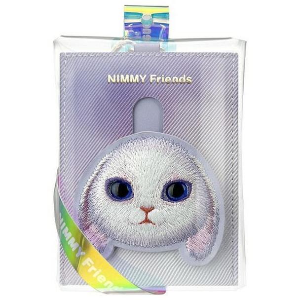 NIMMY portfel na karty BIG EYED PET 2.0 Rabbit fioletowy