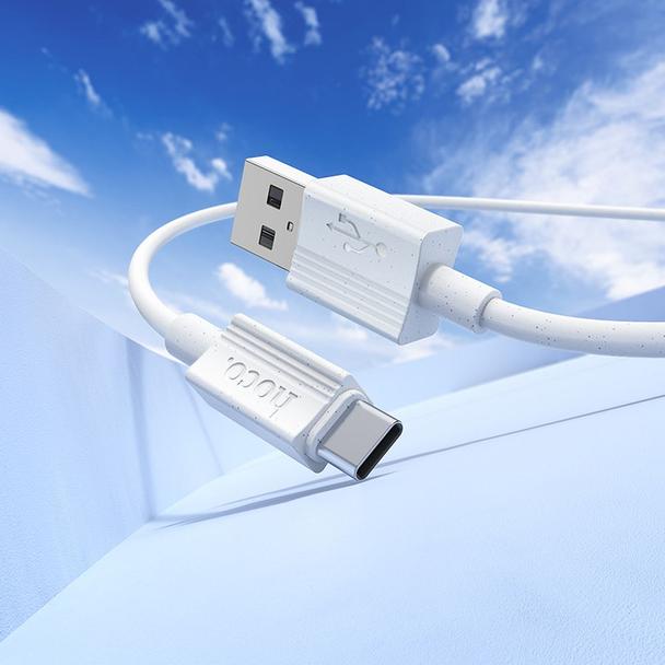 Kabel USB A do USB C Hoco 3A 1 m X107 biały