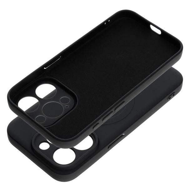 Futerał do iPhone 15 PRO Silicone Mag Cover zgodny z MagSafe czarny