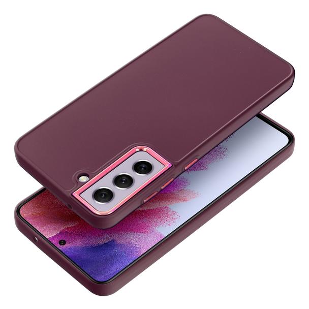 Futerał do Samsung S21 FE Frame fioletowy