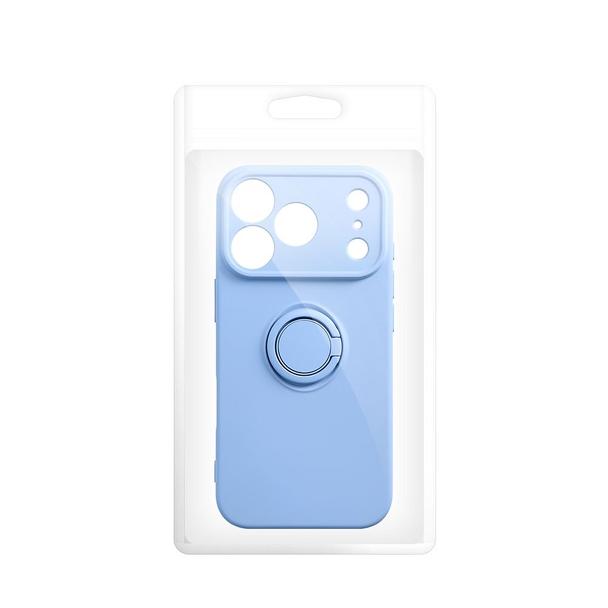 Etui na iPhone 18 Pro Max / 17 Pro Max Silicone Ring jasnoniebieskie