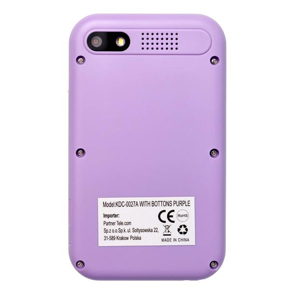 Konsola do gier dla dzieci z ekranem IPS 2,4" z przyciskami KDC-0027A fioletowy