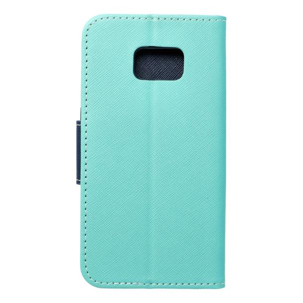 Kabura FANCY Book do SAMSUNG S7 (G930) granatowo miętowy