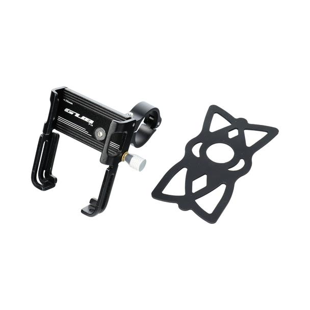 GUB uchwyt rowerowy na kierownicę P10 Aluminium + silikonowy uchwyt czarny