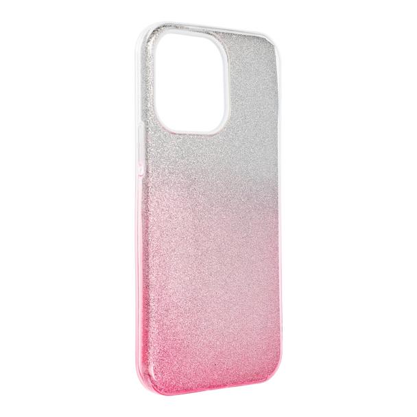 Futerał SHINING do IPHONE 14 Pro Max transparentny różowy