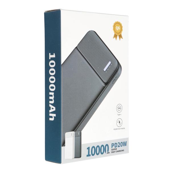 PURIDEA powerbank 10 000 mAh PD QC3.0 3A 20W Q6 czarny