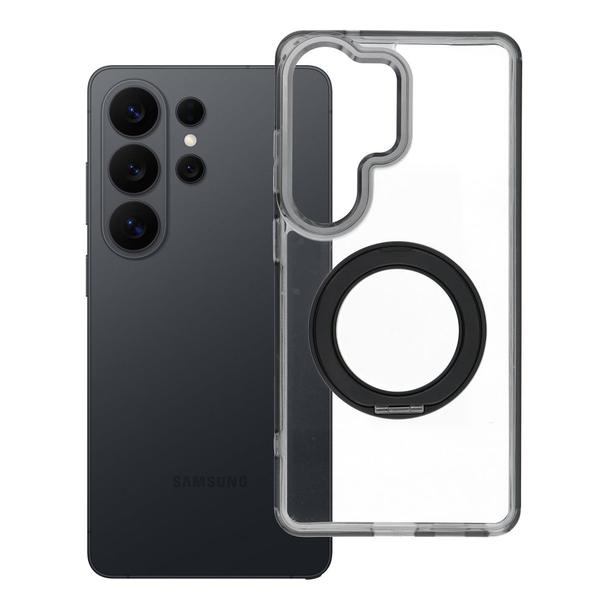 Etui na Samsung S26 ULTRA Frame Circle Stand zgodne z MagSafe czarne