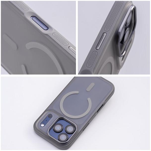 Etui na iPhone 18 Pro / 17 Pro Flexline Mag Cover zgodne z MagSafe szare