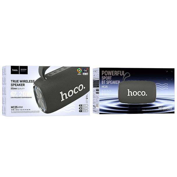 Głośnik bluetooth 2 x 10W 3h Hoco HC25 szary