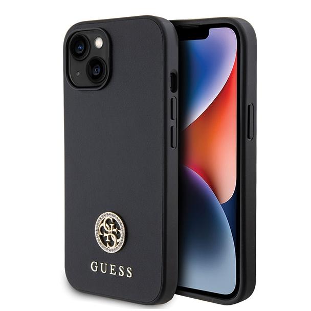 GUESS futerał do IPHONE 13 / 14 / 15 GUHCP15SPS4DGPK (Strass Metal Logo) czarny