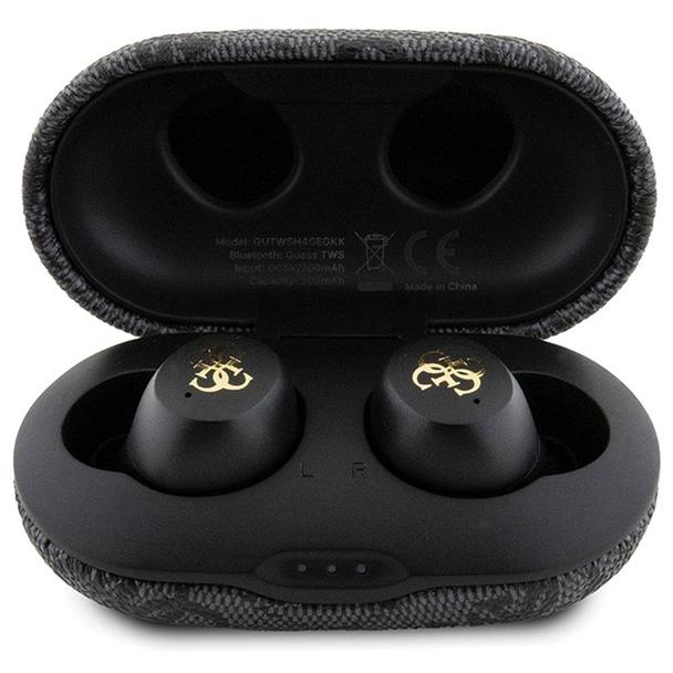 GUESS słuchawki bezprzewodowe bluetooth TWS ENC + stacja dokująca GUTWSP4EGK (4G Metal) czarne