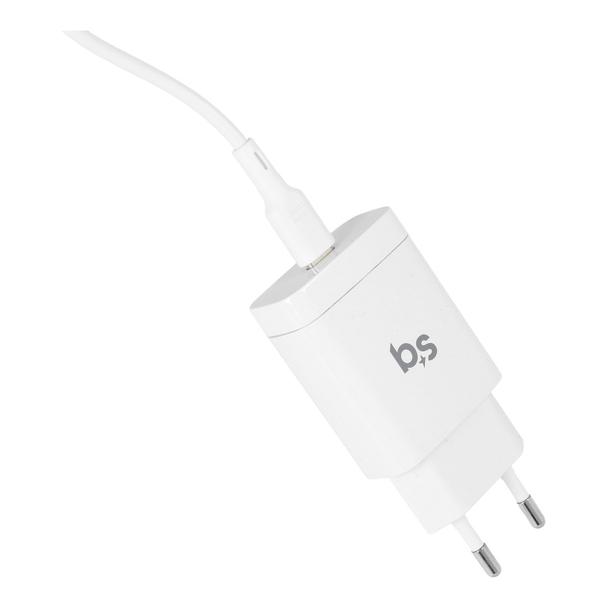 Ładowarka sieciowa do telefonu Blue Star USB C QC3.0 PD 3A 18W + kabel USB C do Lightning TFK-TC-1099C biała